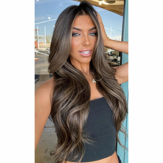 Caramel Brownie Clip in Extensions