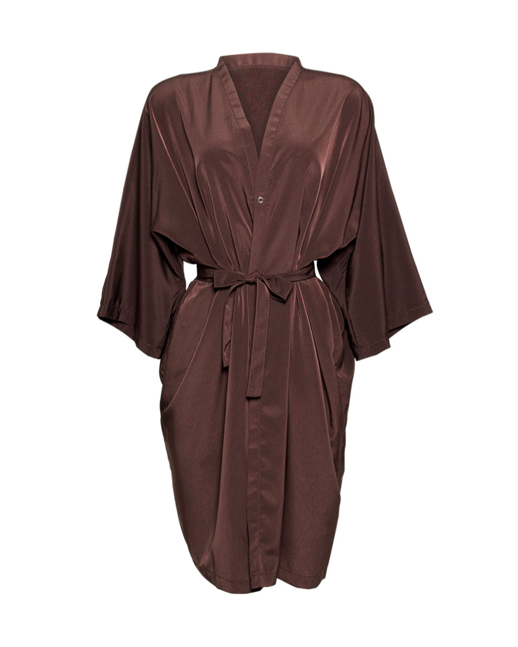 GnM Dark Brown Premium Unisex Peachskin Client Robes