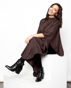 GnM Dark Brown Premium Water Proof Silkarah Cutting Cape