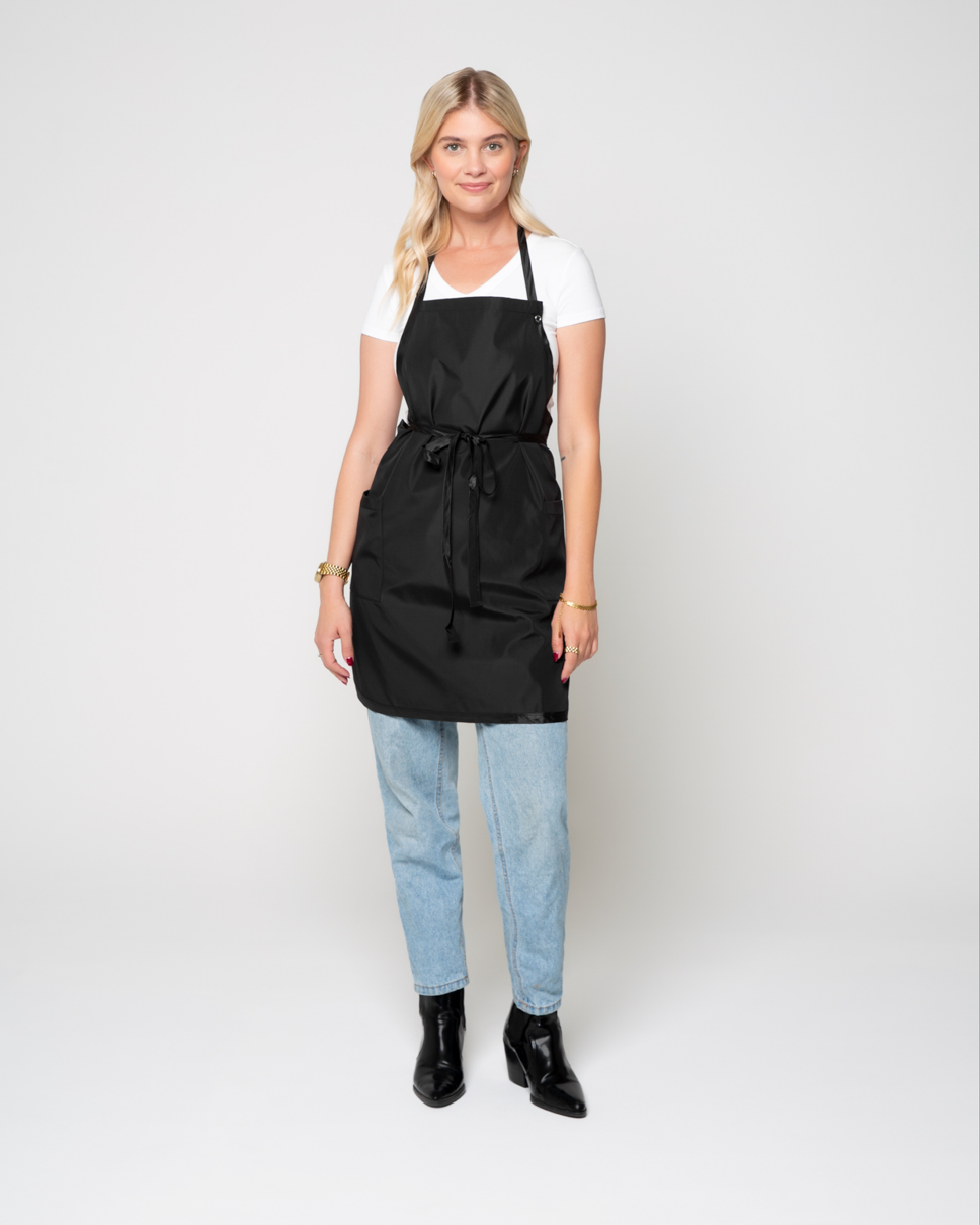 GnM Black Premium Unisex Chemical Stylist Apron