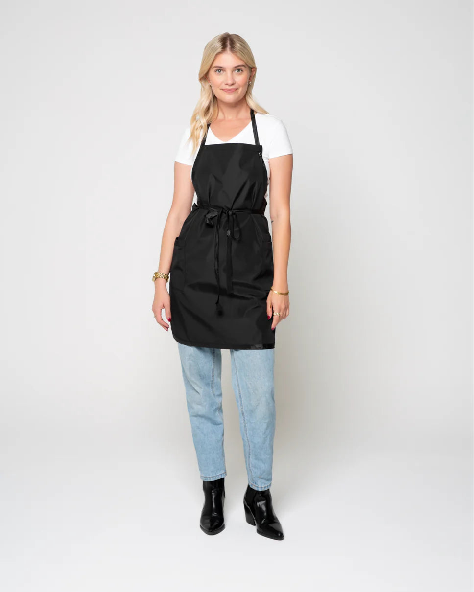 GnM Black Premium Unisex Chemical Stylist Apron