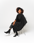 GnM Black Premium Peachskin Cutting Cape