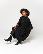 GnM Black Premium Peachskin Cutting Cape