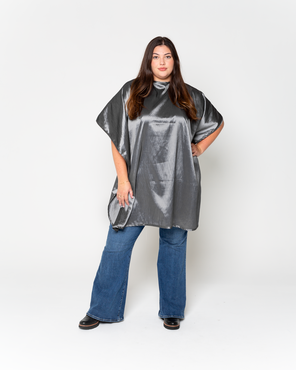 GnM Charcoal Premium Water Proof Silkarah Cutting Cape