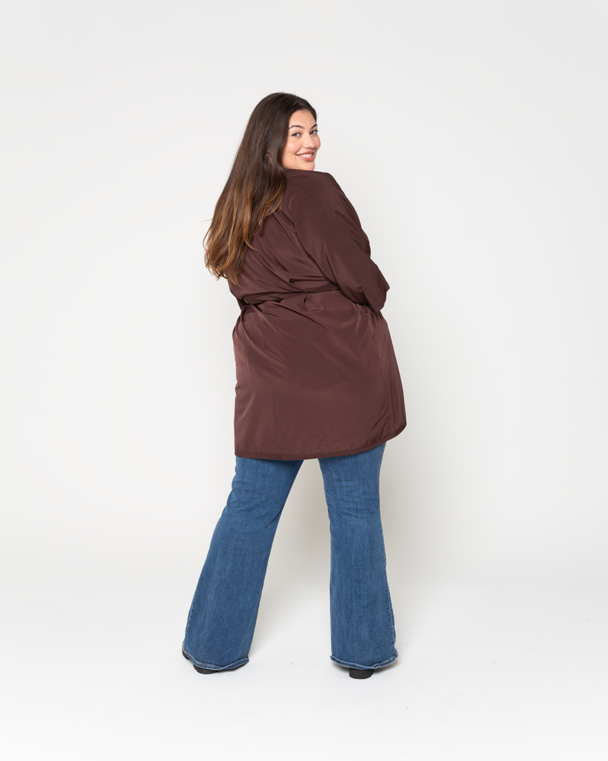 GnM Dark Brown Premium Unisex Peachskin Client Robes