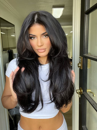 Dark Cocoa Clip in Extensions
