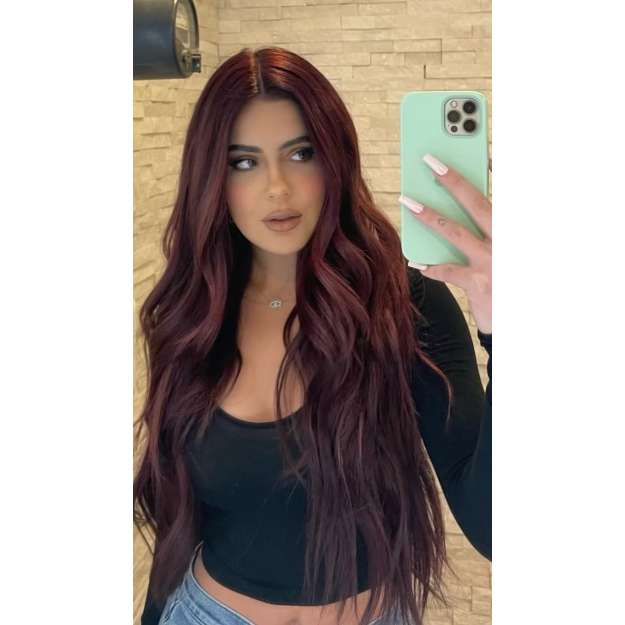 Red Velvet Individual Clipin Extensions